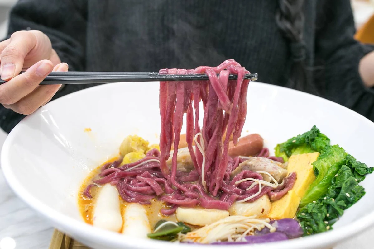 sweet potato noodle 紫薯面